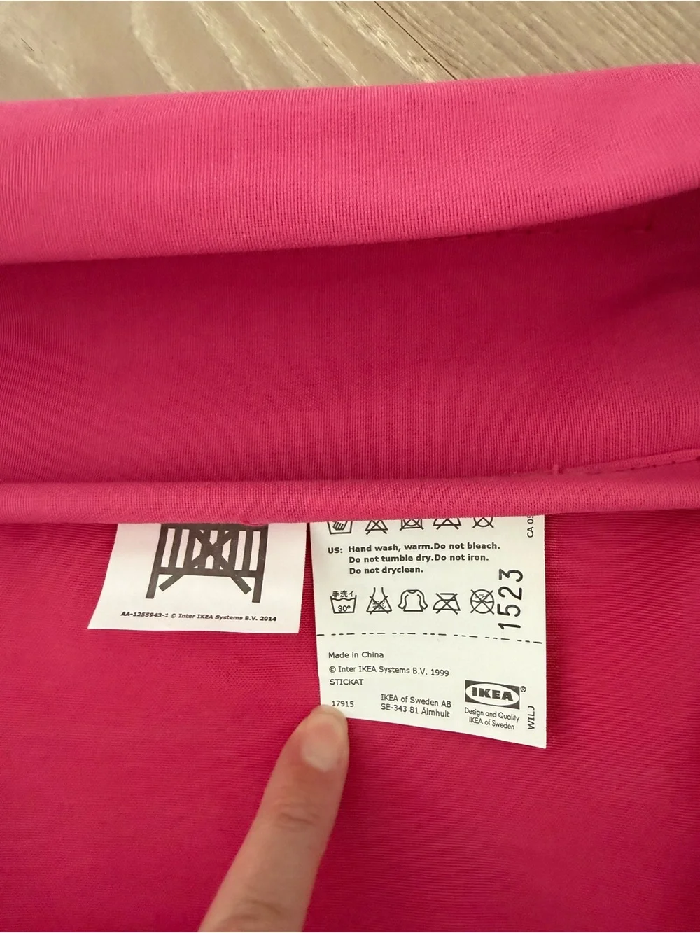 IKEA STICKAT Bed Pocket Set of 2 - Pink